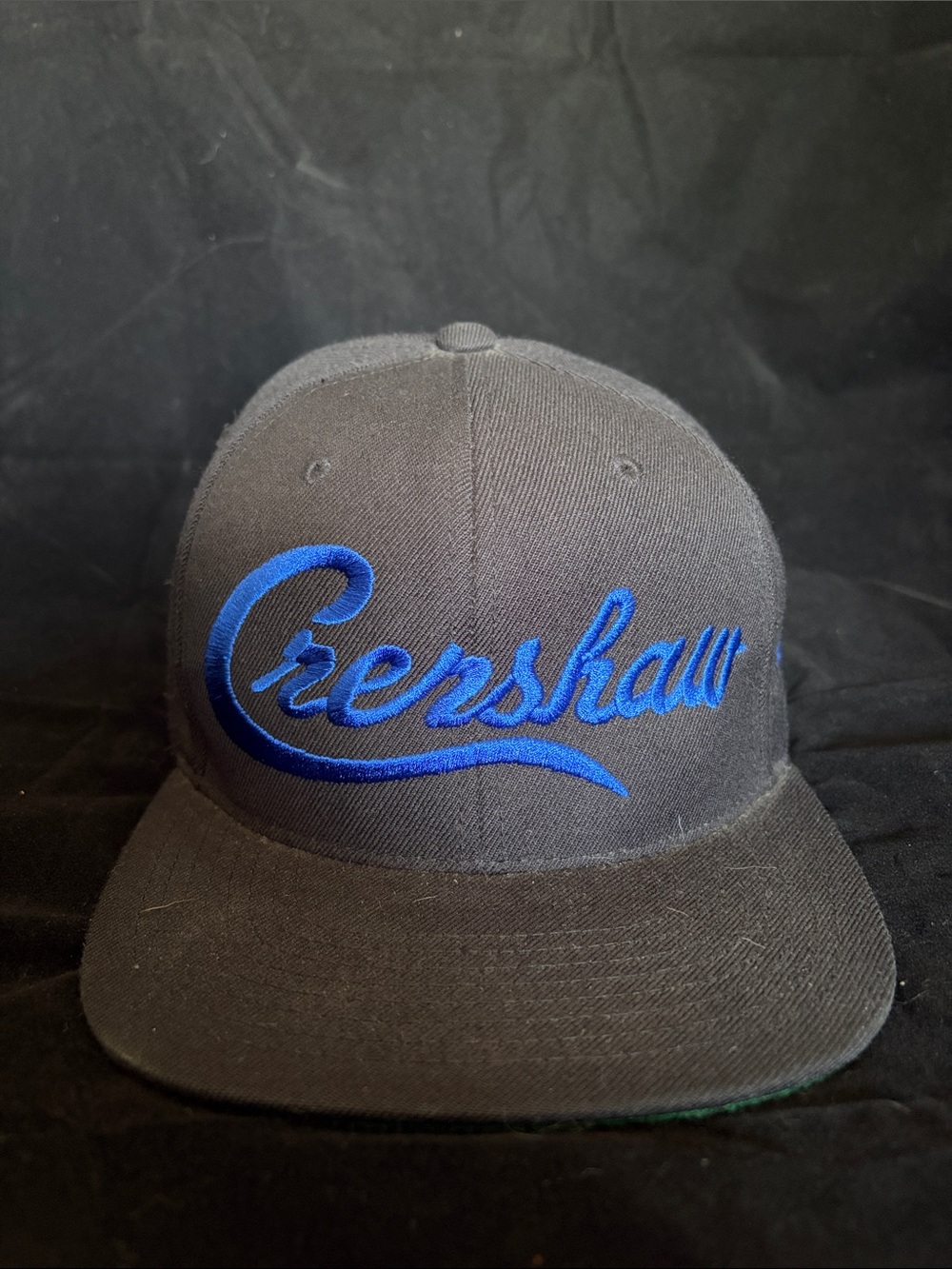 The Marathon Nipsey Hustle Adjustable SnapBack Hat - Black/Blue